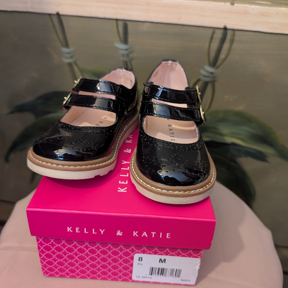 Kelly & Katie Black Kids Shoes